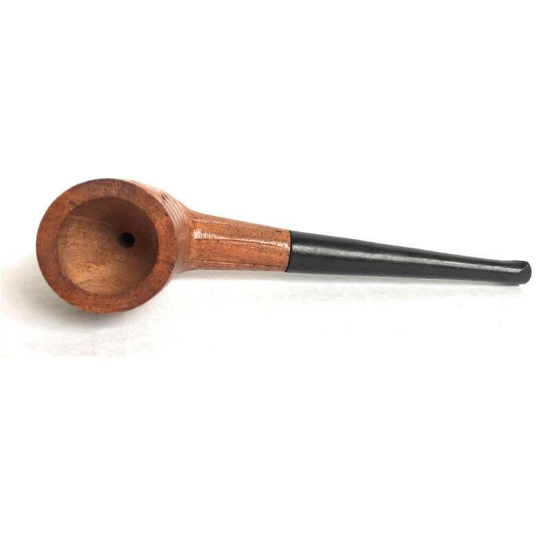2 piece smooth Billiard smoking tobacco pipe Includes handcrafted pipe stand rack gift set - Image 4