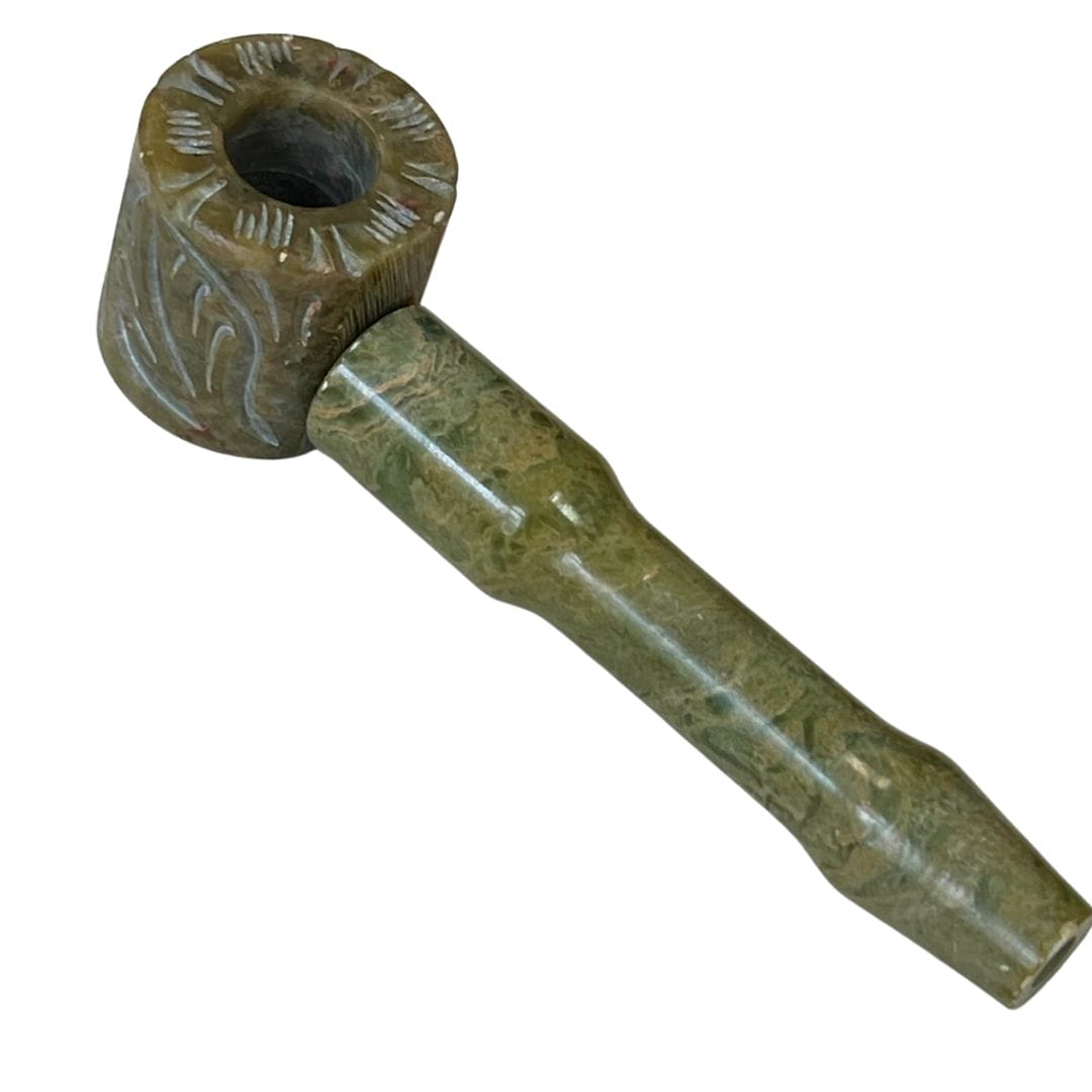 Matchpipe Jade pipe 4.5 inch herb pipe + screen & cleaning brush - Image 2