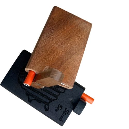 Set of 2 Handcrafted Wood One Hitter Dugout with Bat – Discreet & Portable Smoking Kit - Image 2