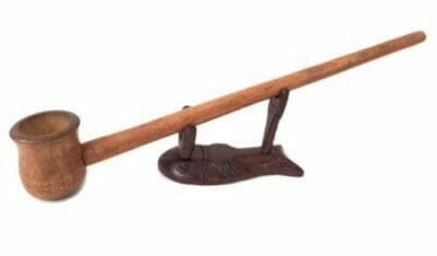 Matchpipe 11 inch Oak  Long  Rustic Churchwarden Tobacco Smoking pipe