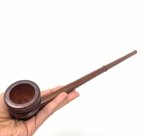 Matchpipe Churchwarden double ring Wizard Smoking Pipe long stem 11"