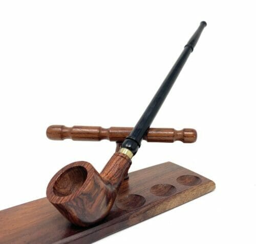 Matchpipe Jolt Churchwarden Hobbit Pipe Gandalf Wizard Pipe Long Stem Wooden Tobacco Pipe 11.5" inches Long with Deep Bowl