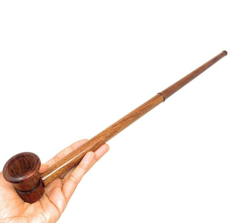 Rosewood Churchwarden Gandalf Pipe Long Stem Bent Tobacco Pipe With  Accessories